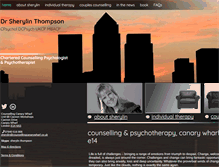 Tablet Screenshot of counsellingcanarywharf.co.uk